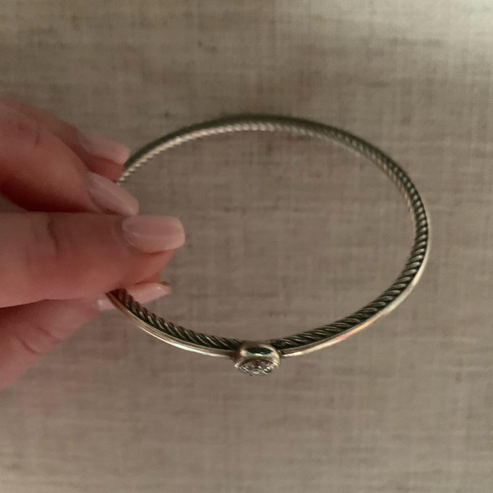 David Yurman bangle with diamonds